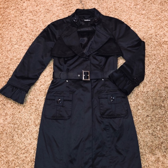 Bebe Black Coat/Jacket Like New - Picture 6 of 7